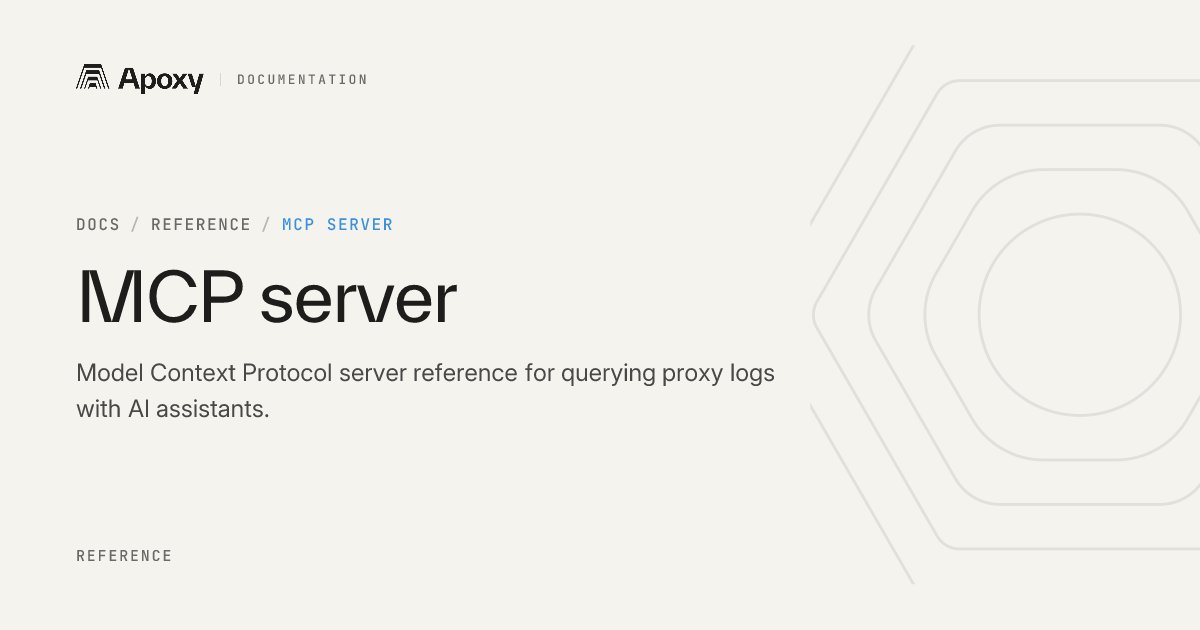 MCP server — Apoxy Docs